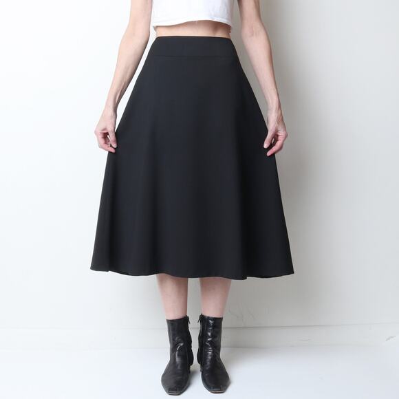 Kate Hill Dresses & Skirts - Kate Hill Black Fine Wool Midi Skirt 4